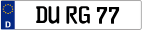 Trailer License Plate